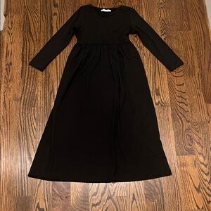 Black Kids Casual Dress